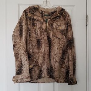 Ralph Lauren Snake Print Hooded Jacket